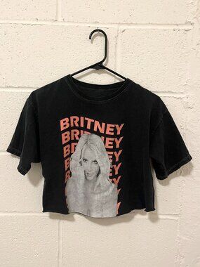 Vintage Y2K Britney Spears Cropped Graphic Tee